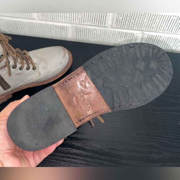 FREEBIRD Manchester Cream Combat Boot - Picture 9 of 9